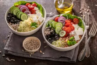 Diet Greek salad as the most popular salad.