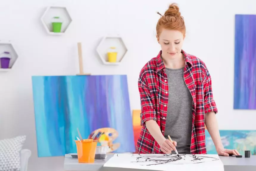 Creating her own art